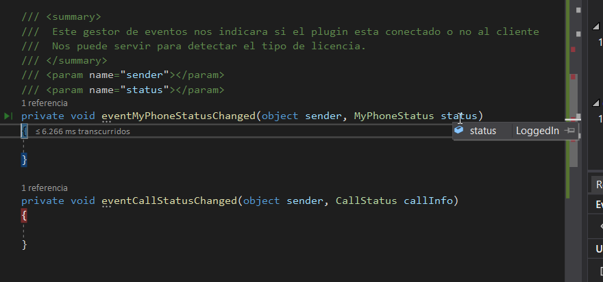 punto depuracion logged